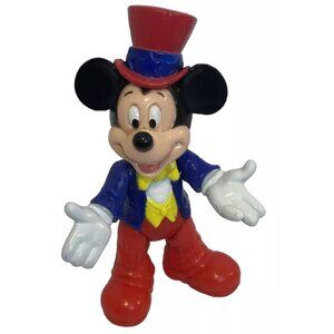 Walt Disney Mickey Mouse Epcot Center 3.5 PVC Figure Vintage 90’s Top Hat